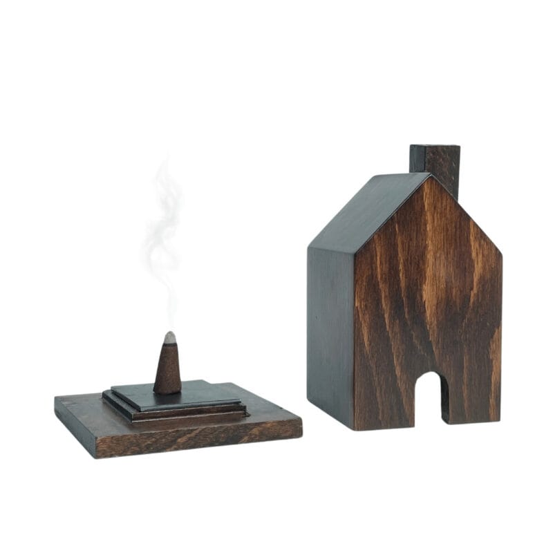 Wooden House Cone Holder - Image 2