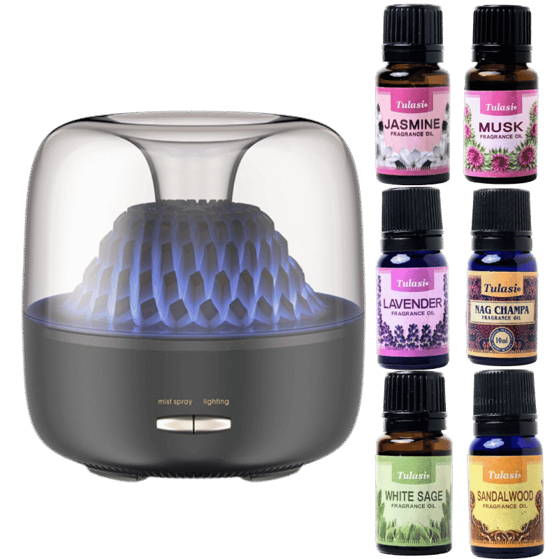 Mountain Diffuser + 6 Bestseller Oils